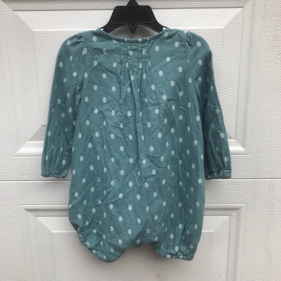 BabyGap romper green polka dot 19/24 - Picture 6 of 10